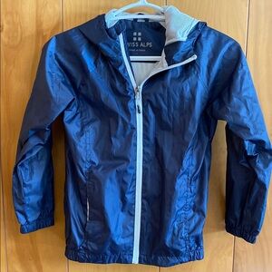 Swiss Alps Blue Windbreaker Jacket